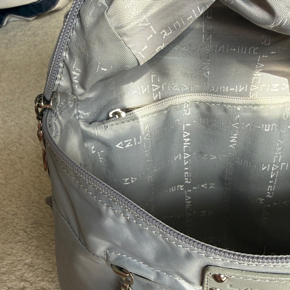Lancaster Silver Gray Mini Backpack - image 6